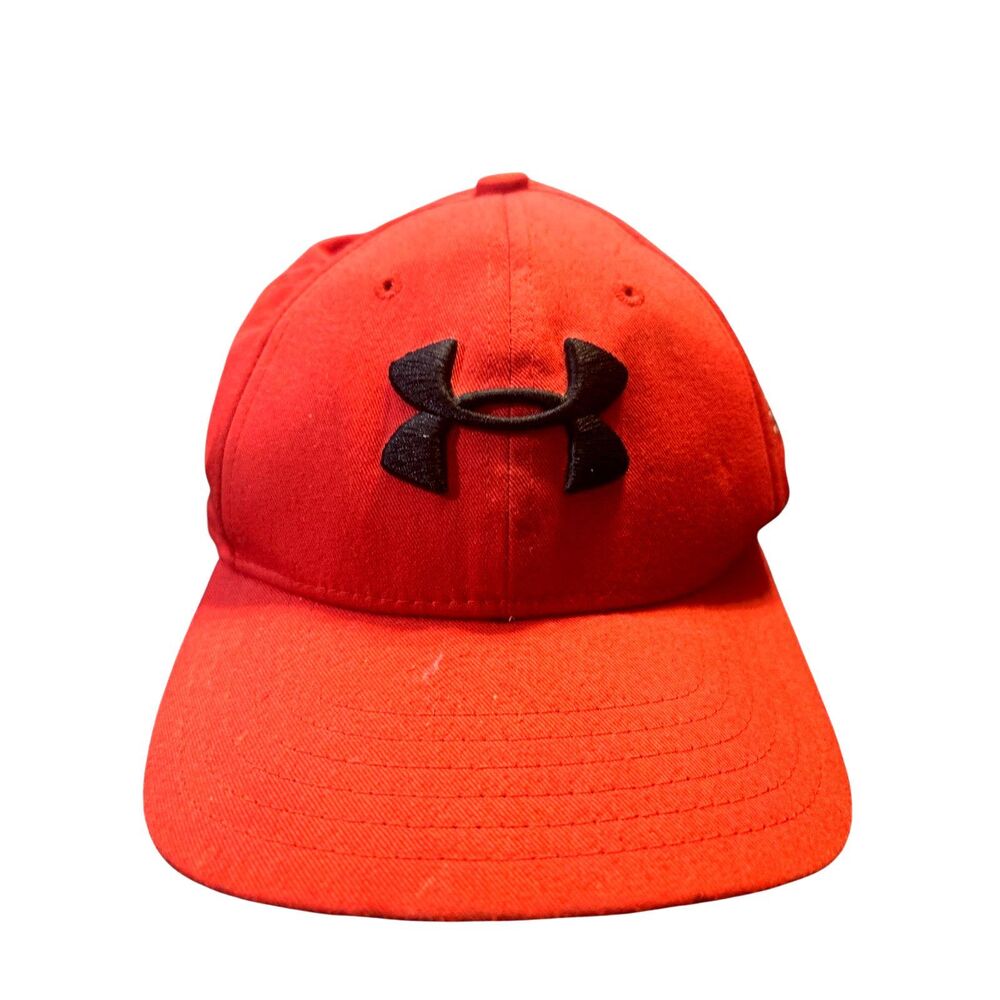 Under Armour Red aand Black hat cap back snap sz s/m